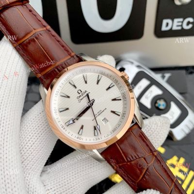 Omega Seamaster Aqua Terra Citizen Watch Rose Gold Bezel-Best Fake Omega Watches